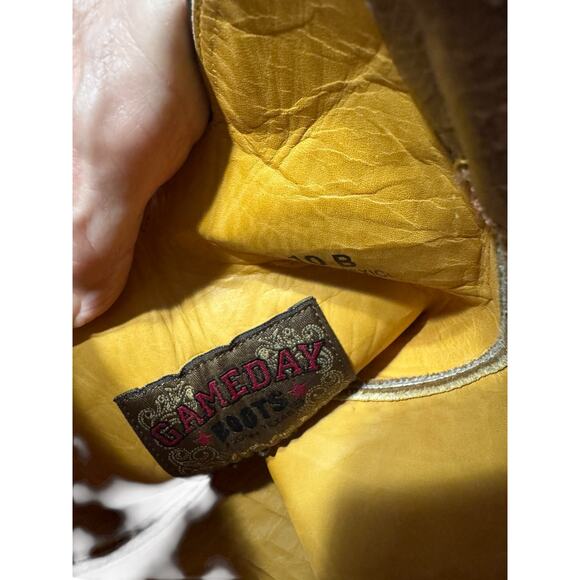 Gameday Size 10B Mississippi State 13” Leather Bootse - Picture 11 of 12